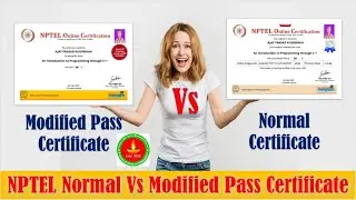 NPTEL Normal Certificate Vs NPTEL Modified Pass Certificate | NPTEL COVID Impacted Semester | NPTEL