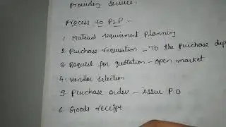 P2P cycle 
Procure to pay cycle
.