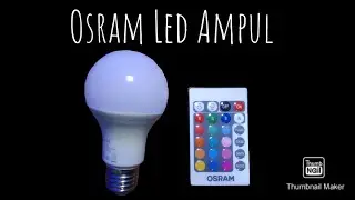 Osram Led Rgb Ampul / Youtube - Tekno Yiğit
