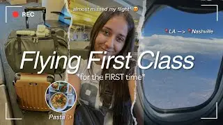 Flying FIRST CLASS for the FIRST TIME ✈️ *my bestie surprised me*