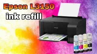 Epson L3150 Ink refill | Epson EcoTank L3150 | How To Fill The Ink Tanks | epson কালি চেঞ্জ