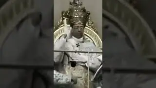 Pope Pius XII giving the 