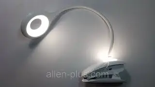 Luxel TLC-04W Настольная светодиодная лампа на прищепке,  6W, IP20, USB, аккумулятор, ночник
