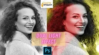 Dual light effect - quick technique for portrait dual light effect in photoshop