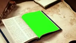 Book Open-Green screen/free download
