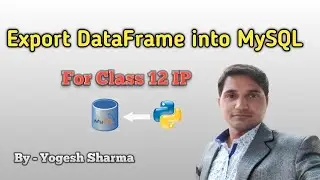 Export DataFrame into MySQL|PJ Academy