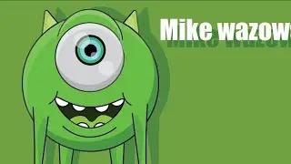 #artwork Adobe illustrator - how to draw in illustrator. cartoon Mike Wazowski