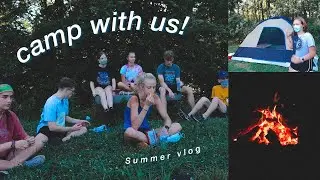 What Camping with my Cross Country Team is like... | summer vlog