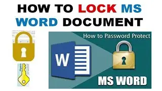 How to Lock and Unlock Microsoft MS Word File  | Protect Word documents |