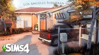 The Sims 4 - Los Angeles Suburban Home - (CC Pack) - Relaxing Speed Build ASMR