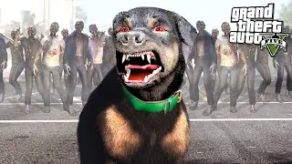 СОБАКА ЧОП ПРЕВРАТИЛАСЬ в ЗОМБИ!! - GTA 5 (Моды ГТА 5)