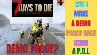 7 Days To Die : Bunker Base with trap door to kill all zombie's easily including Demo's (Alpha 20)