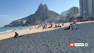 MUST SEE 😲BRAZILIAN RIO DE JANEIRO 2024 LEBLON BEACH BRAZIL😍 4K