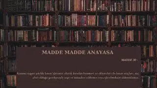 #30 Anayasa Madde 30 - Basın araçlarının korunması