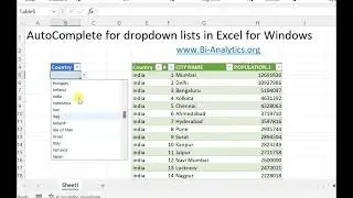 Autocomplete (Searchable) dropdown list : new feature  in Excel
