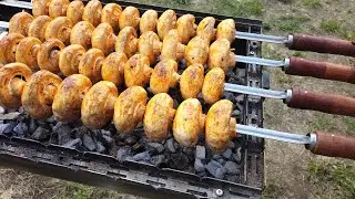 ШАШЛЫК ИЗ ГРИБОВ ШАМПИНЬОНОВ