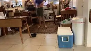 Inflatable Chair Sitting to Pop