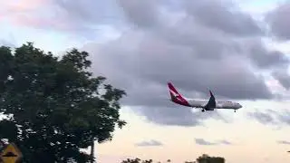 Airplane Landing. Sydney. Free Footage