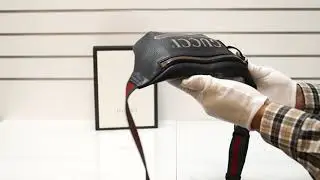 GUCCI Print Leather Black Belt Waist Bum Bag REVIEW |PRE-OWNED