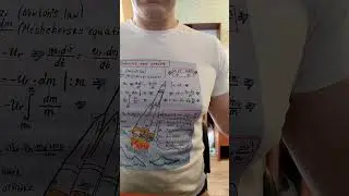 Cosmonautics Day is coming soon. Buy T-shirts with the basic rocket equation in the store #shorts