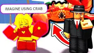 Crab Boss Makes The Most TOXIC Pro Girl CRY.. 😈 | The Strongest Battlegrounds
