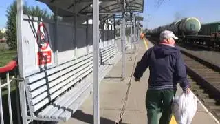 Открытие перехода через ЖД пути на станции 