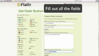Screencast: How to manually add Flattr button to your website