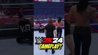 FIRST WWE 2K24 GAMEPLAY REVEALED? #wwe2k24 #shorts #romanreigns #cmpunk @WWEGames #wrestlemania