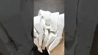 Колоть мел, который распадается на пластиночки-удовольствие😍 мел асмр колка хруст
