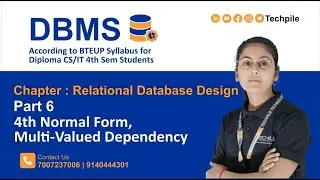 4th Normal Form (4NF) in DBMS in Hindi | Multi-Valued Dependency | Database Normalization | 4th NF
