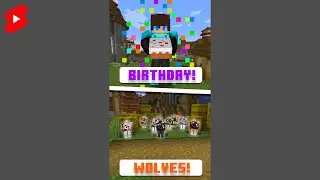 IT'S CHAZYYYBOI'S BIRTHDAY!! + COLLECTING MORE DOG TYPES - Minecraft Bedrock Live 🔴shorts stream