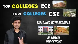CSE in LOW College or ECE in TOP College || AP EAMCET WEB OPTIONS 2022