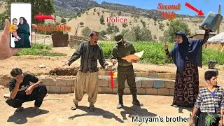 Husband's efforts to find his first wife with help of the police, second wife is furious about this