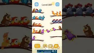 Bird Color Sort Puzzle Level 287 Solution