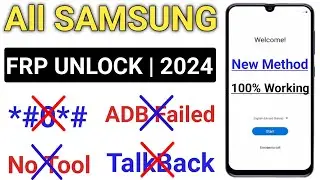 All Samsung Frp Bypass 2024 Android 13/14 || Samsung Frp Unlock Without Software tool