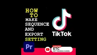 TIKTOK VIDEO EXPORT | SEQUENCE SETTING | ADOBE PREMIERE PRO | #shorts