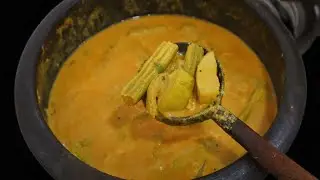 முருங்கைக்காய் மாங்காய் வைச்சு குழம்பு இப்படி சுவையாக செய்து பாருங்க-Drumstick Raw Mango Kuzhambu