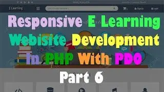 Responsive E Learning Website Development In PHP With PDO Part 6 Database And Connection File