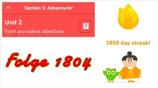 Let's Learn German With Duolingo | Episode 1804