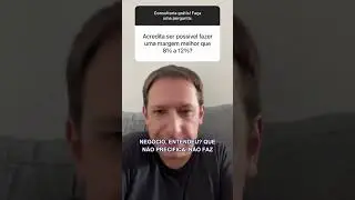 #shorts Acredita ser possível fazer uma margem de lucro melhor que 8 a 12%?