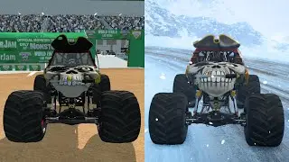 PIRATE'S CURSE Monster Truck Evolution in Monster Jam Games (2005-2024)