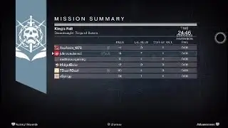 Destiny - King's Fall Speedrun (