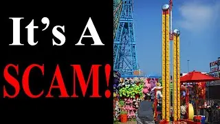 It’s A SCAM - Sledge Hammer Bell Game - AKA - High Striker, Strength Tester, strongman Game,