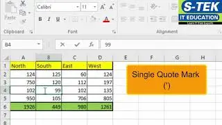 Microsoft Excel Tips & Tricks-Input Values Starting with 0