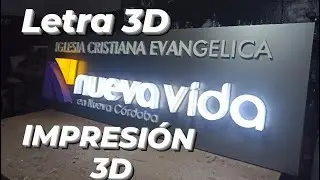 LETRAS impresion 3d y Fondo de PVC