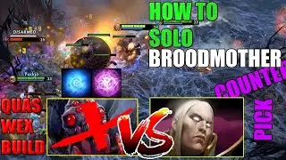 HOW to SOLO BroodMother vs INVOKER MID GUIDE | Dota 2 Shura V8