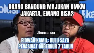 RIDWAN KAMIL‼️TERNYATA MAJUKAN UMKM DAN JADIKAN JAKARTA KOTA BISNIS, ITU CUMA GIMMICK?