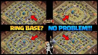 Ring Base? No Problem! How to Three star these Th12 Popular Ring Base | 3 star in Clash Of Clans coc