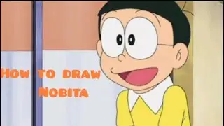 How to draw Nobita from Doraemon
