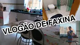 VLOGÃO DE FAXINA, Limpei a casa inteira!!!